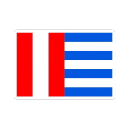 Flag of Prague 19 (Czech Republic) STICKER Vinyl Kiss-Cut Decal 3 Inch White - The Sticker Space