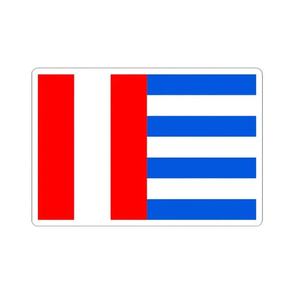 Flag of Prague 19 (Czech Republic) STICKER Vinyl Kiss-Cut Decal 4 Inch White - The Sticker Space