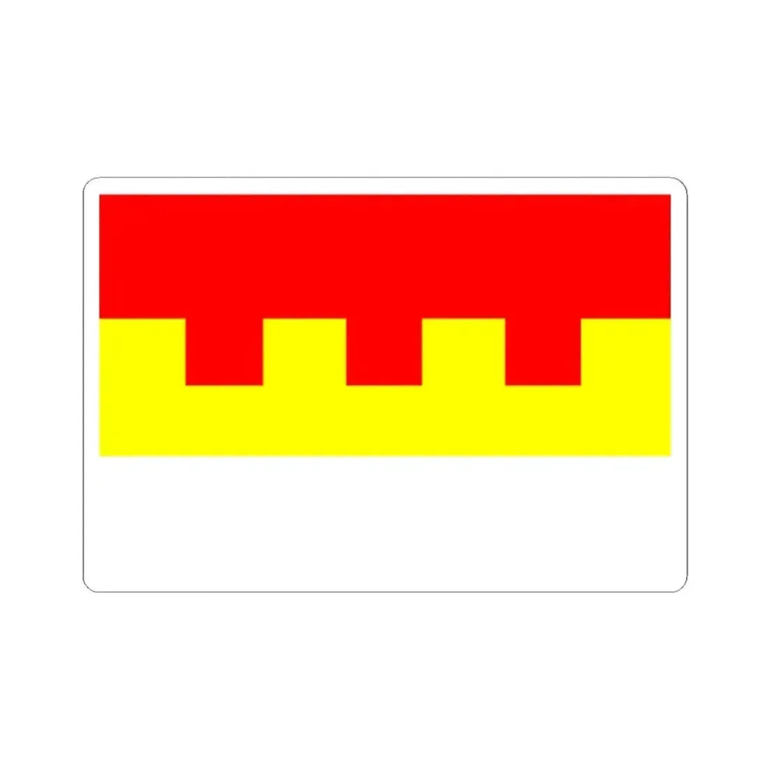 Flag of Prague 2 (Czech Republic) STICKER Vinyl Kiss-Cut Decal 2 Inch White - The Sticker Space