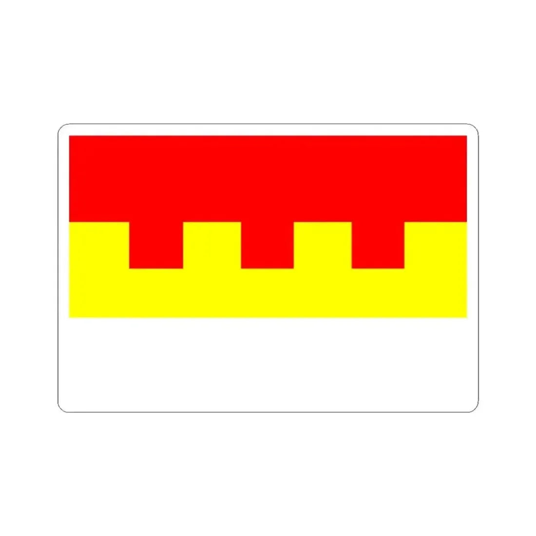 Flag of Prague 2 (Czech Republic) STICKER Vinyl Kiss-Cut Decal 3 Inch White - The Sticker Space
