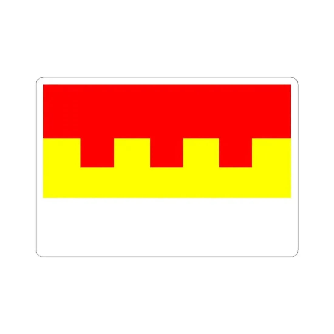 Flag of Prague 2 (Czech Republic) STICKER Vinyl Kiss-Cut Decal 4 Inch White - The Sticker Space