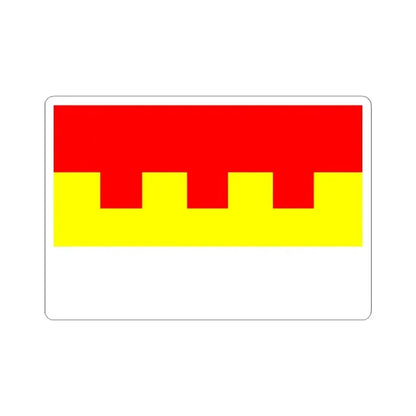 Flag of Prague 2 (Czech Republic) STICKER Vinyl Kiss-Cut Decal 4 Inch White - The Sticker Space