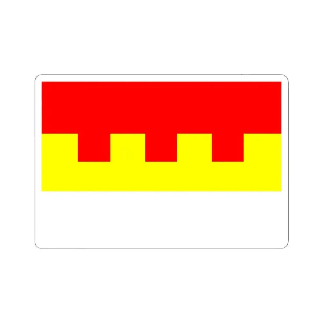 Flag of Prague 2 (Czech Republic) STICKER Vinyl Kiss-Cut Decal 6 Inch White - The Sticker Space