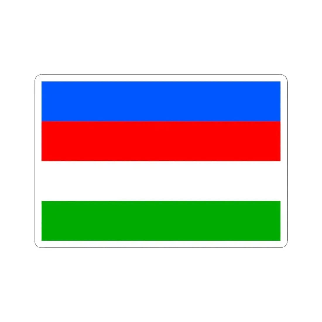 Flag of Prague 22 (Czech Republic) STICKER Vinyl Kiss-Cut Decal 4 Inch White - The Sticker Space