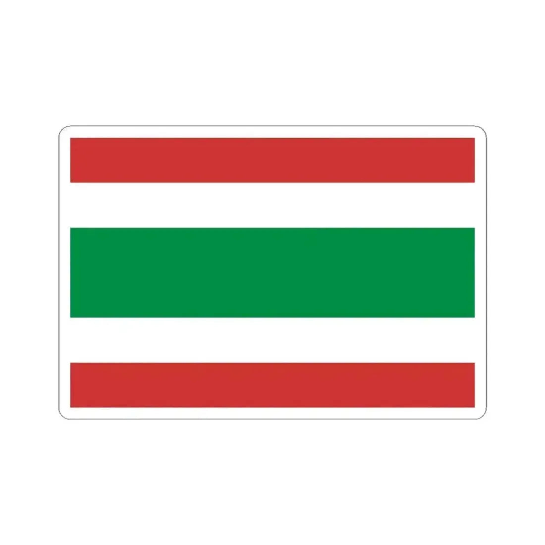 Flag of Prague 3 (Czech Republic) STICKER Vinyl Kiss-Cut Decal 4 Inch White - The Sticker Space