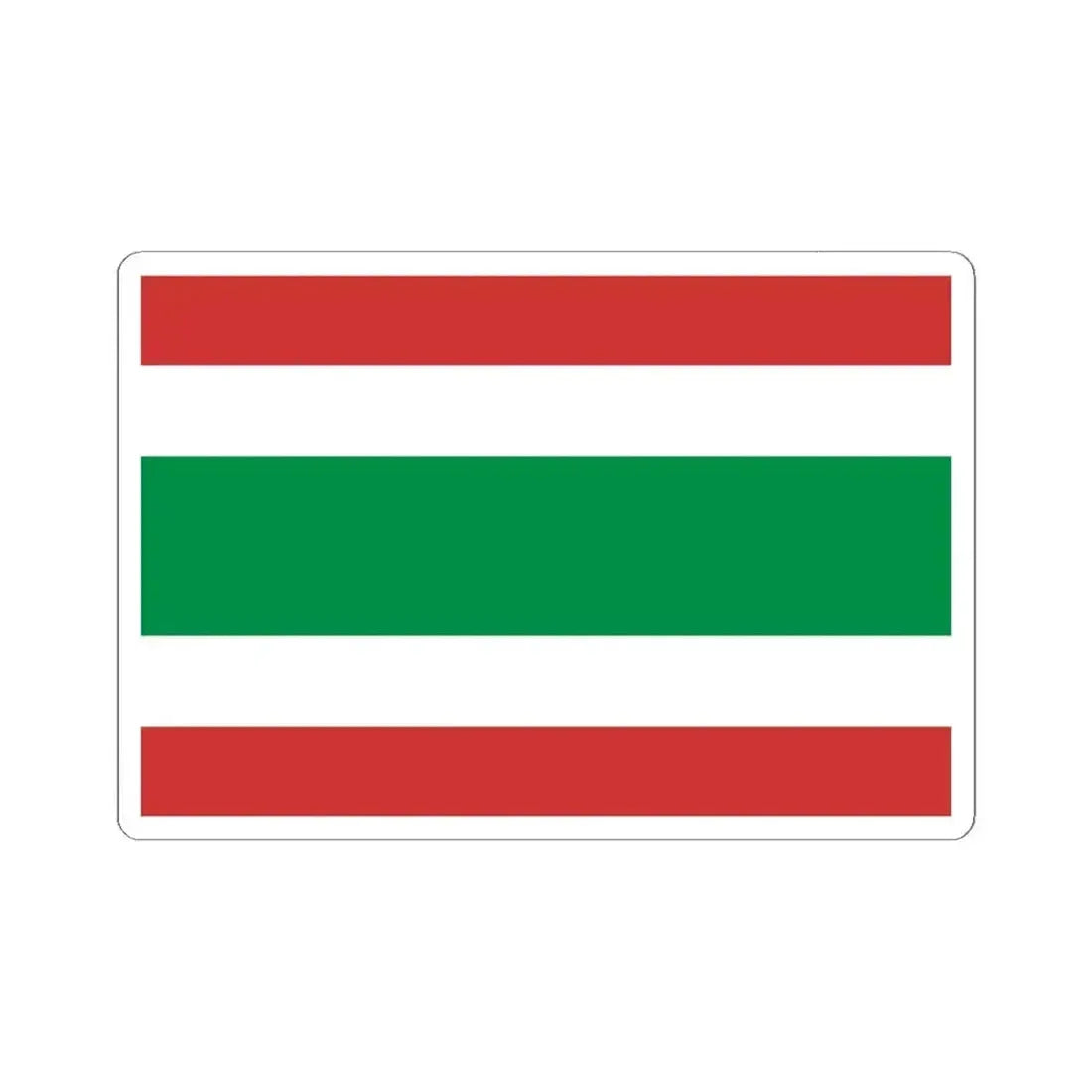 Flag of Prague 3 (Czech Republic) STICKER Vinyl Kiss-Cut Decal 6 Inch White - The Sticker Space