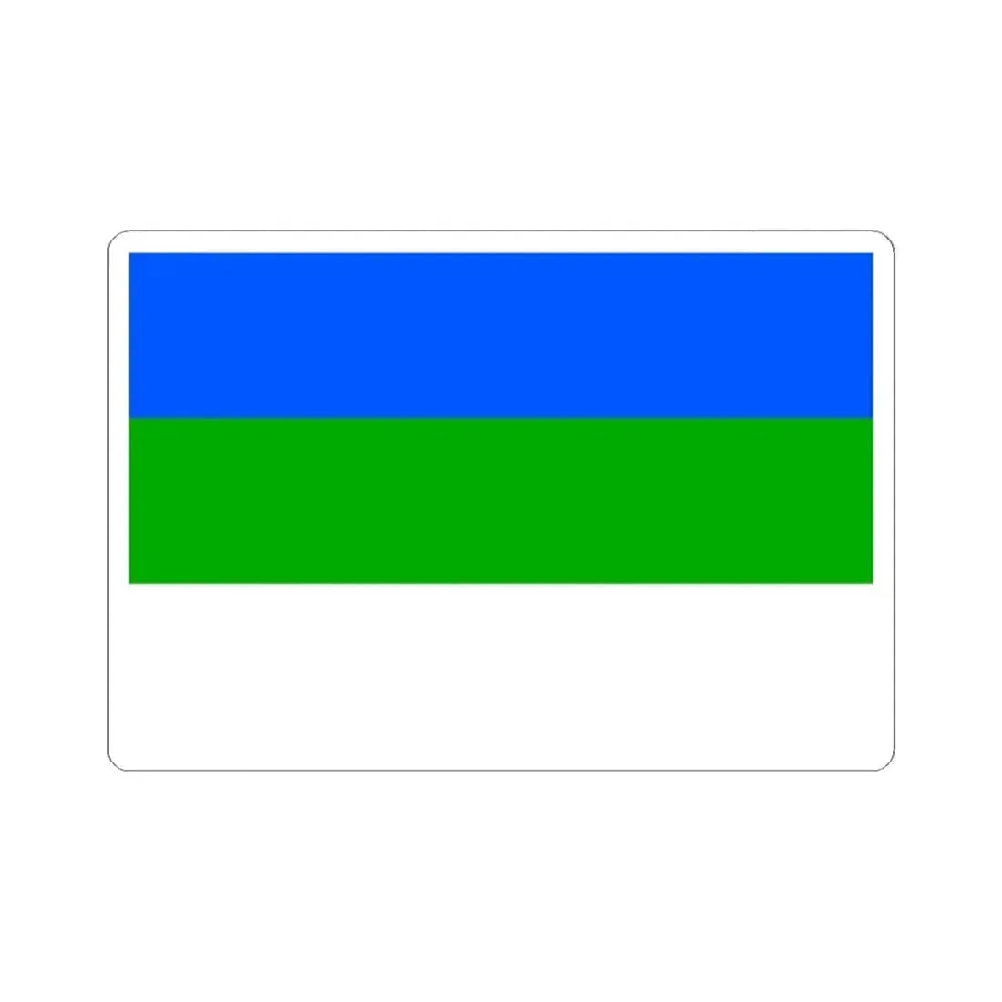 Flag of Prague 4 (Czech Republic) STICKER Vinyl Kiss-Cut Decal 2 Inch White - The Sticker Space