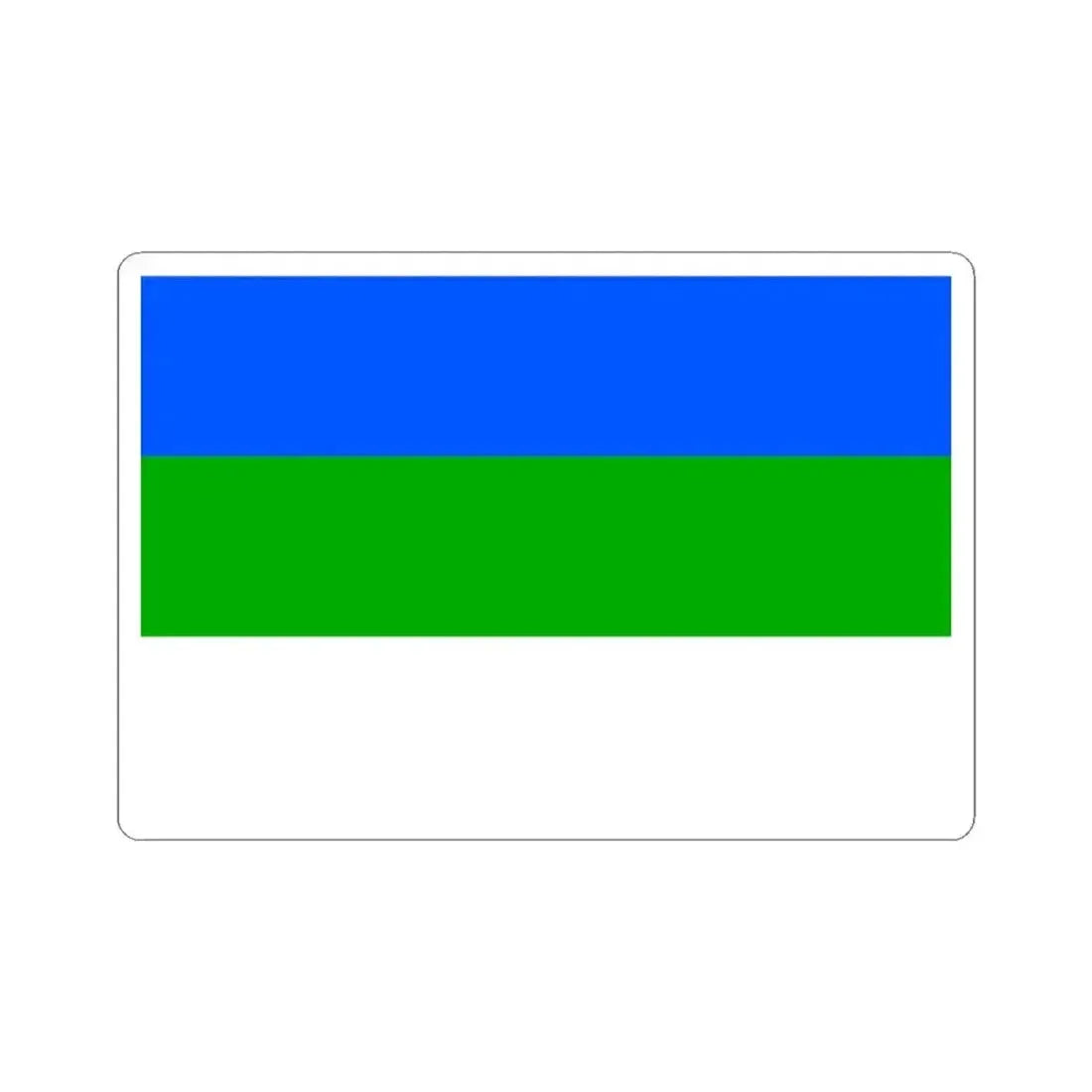 Flag of Prague 4 (Czech Republic) STICKER Vinyl Kiss-Cut Decal 3 Inch White - The Sticker Space