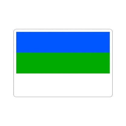 Flag of Prague 4 (Czech Republic) STICKER Vinyl Kiss-Cut Decal 3 Inch White - The Sticker Space