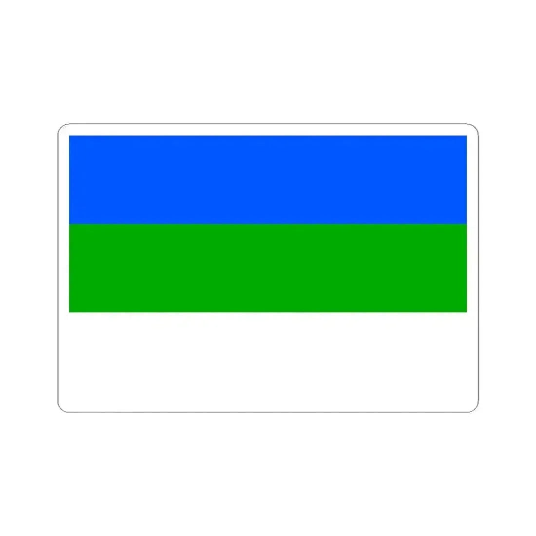 Flag of Prague 4 (Czech Republic) STICKER Vinyl Kiss-Cut Decal 4 Inch White - The Sticker Space