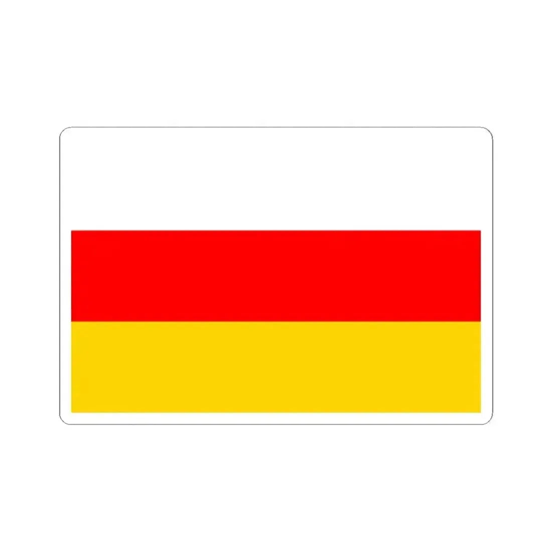 Flag of Prague 5 (Czech Republic) STICKER Vinyl Kiss-Cut Decal 2 Inch White - The Sticker Space