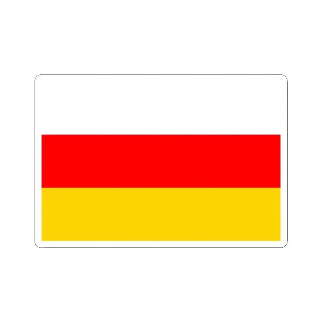 Flag of Prague 5 (Czech Republic) STICKER Vinyl Kiss-Cut Decal 3 Inch White - The Sticker Space
