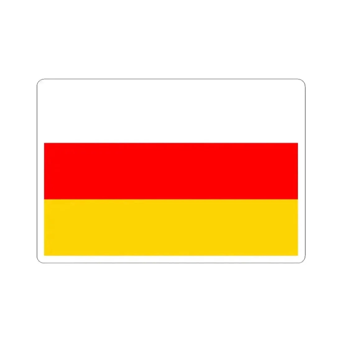 Flag of Prague 5 (Czech Republic) STICKER Vinyl Kiss-Cut Decal 4 Inch White - The Sticker Space