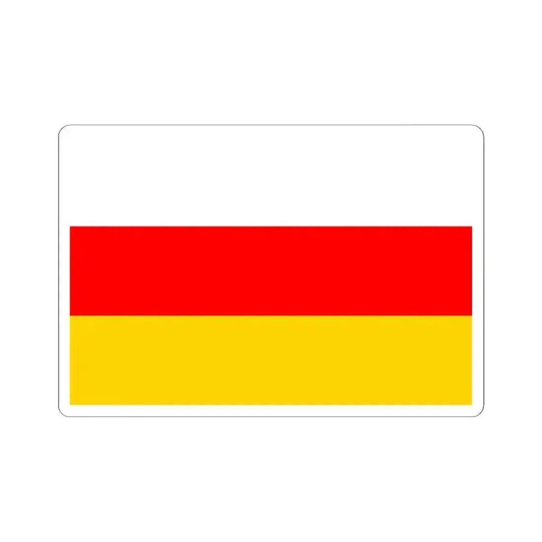Flag of Prague 5 (Czech Republic) STICKER Vinyl Kiss-Cut Decal 6 Inch White - The Sticker Space