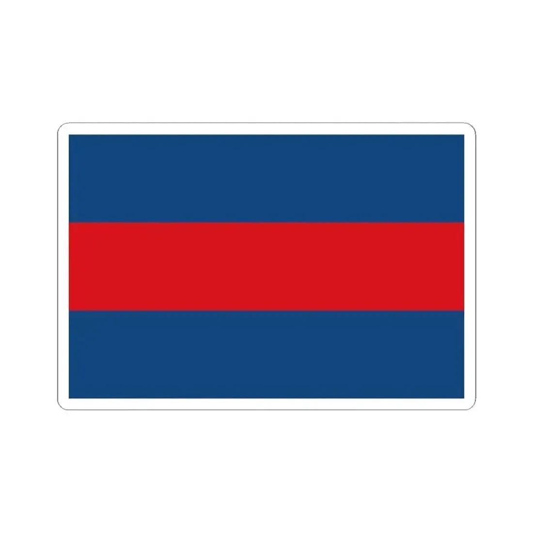 Flag of Prague 6 (Czech Republic) STICKER Vinyl Kiss-Cut Decal 2 Inch White - The Sticker Space