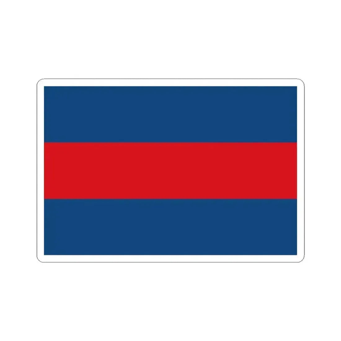 Flag of Prague 6 (Czech Republic) STICKER Vinyl Kiss-Cut Decal 3 Inch White - The Sticker Space