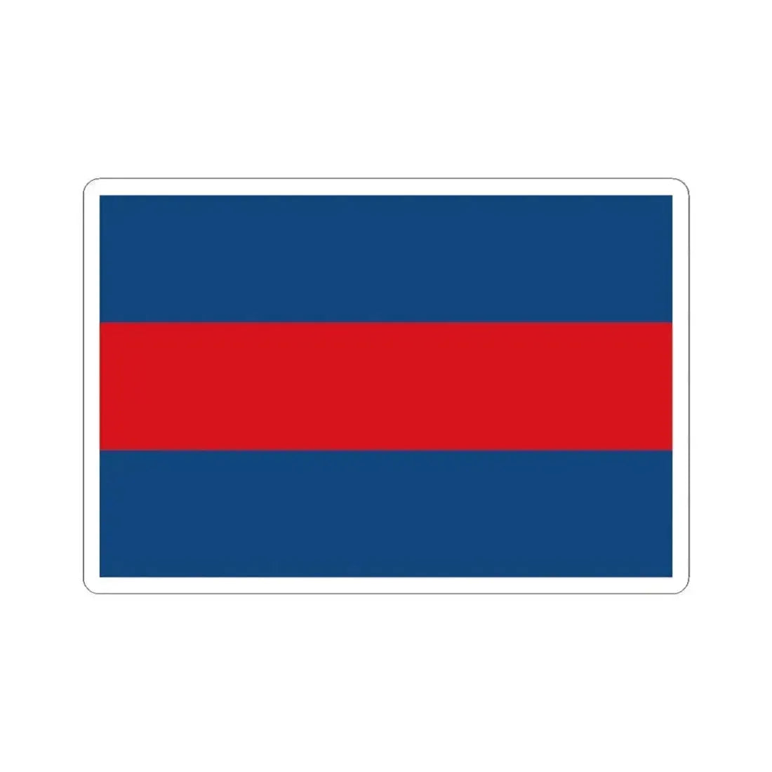 Flag of Prague 6 (Czech Republic) STICKER Vinyl Kiss-Cut Decal 4 Inch White - The Sticker Space