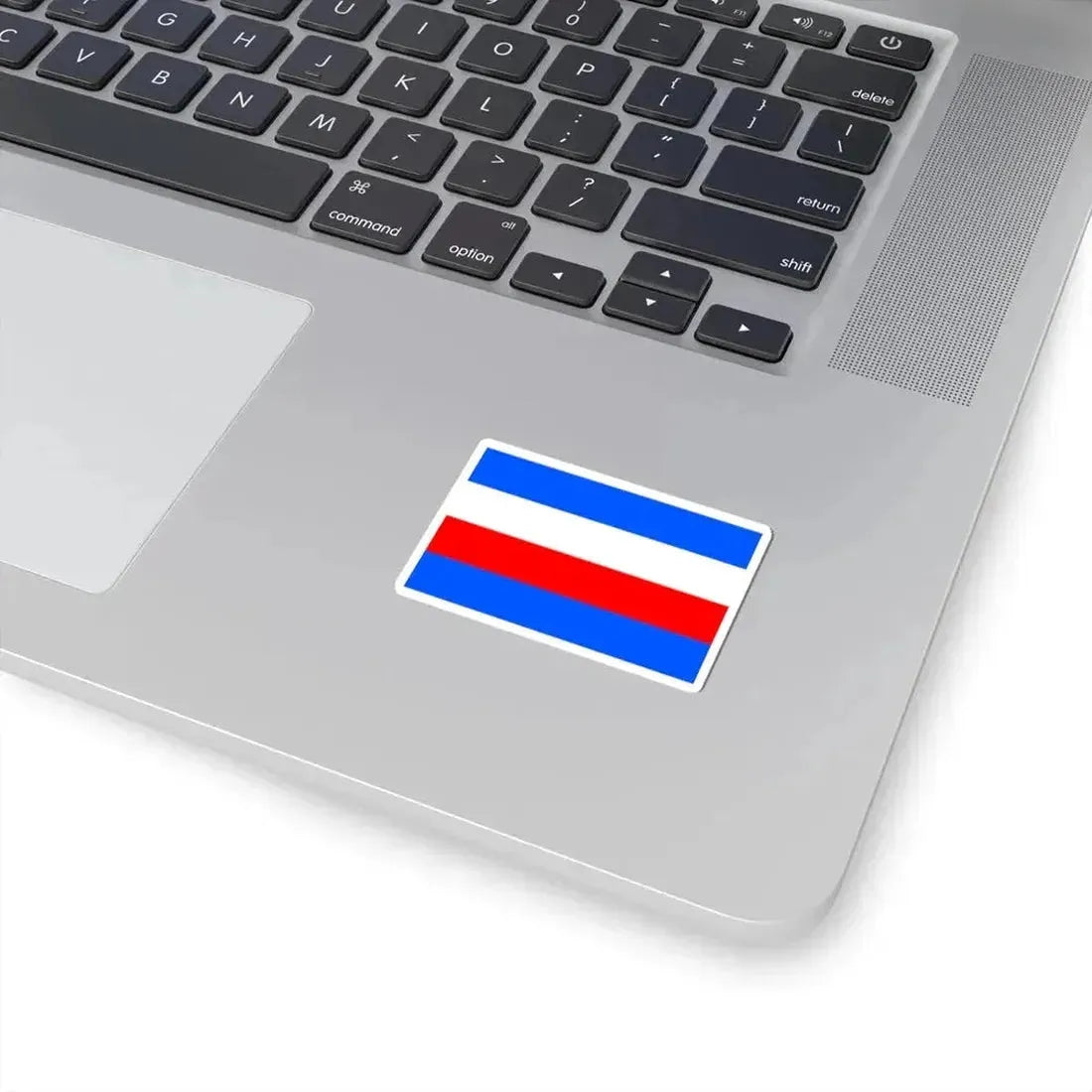 Flag of Prague 8 (Czech Republic) STICKER Vinyl Kiss-Cut Decal - The Sticker Space