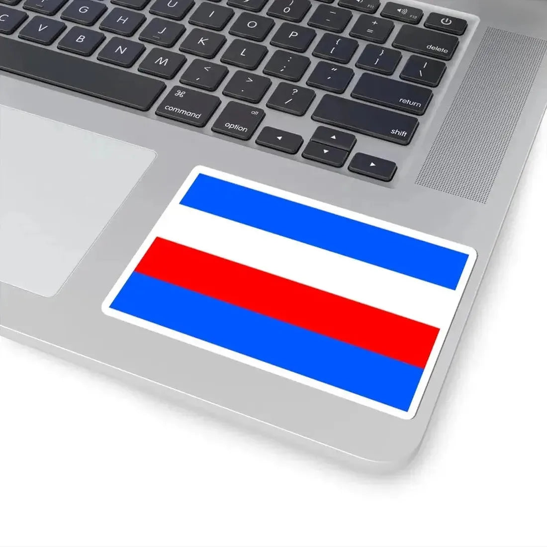Flag of Prague 8 (Czech Republic) STICKER Vinyl Kiss-Cut Decal - The Sticker Space