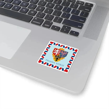 Flag of Prague Castle Guard 1993 (Czech Republic) STICKER Vinyl Kiss-Cut Decal - The Sticker Space