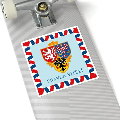 Flag of Prague Castle Guard 1993 (Czech Republic) STICKER Vinyl Kiss-Cut Decal - The Sticker Space
