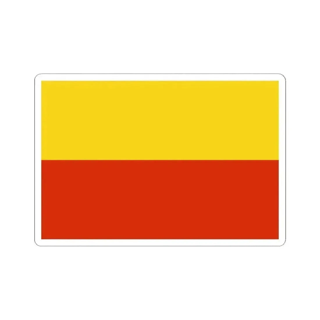 Flag of Prague (Czech Republic) STICKER Vinyl Kiss-Cut Decal 2 Inch White - The Sticker Space