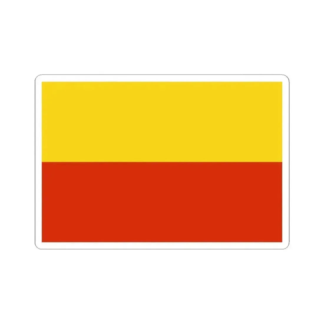 Flag of Prague Czech Republic - STICKER Vinyl Kiss-Cut Decal 2 Inch White - The Sticker Space