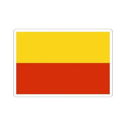 Flag of Prague Czech Republic - STICKER Vinyl Kiss-Cut Decal 2 Inch White - The Sticker Space