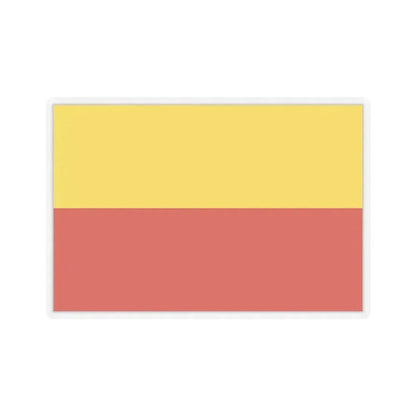 Flag of Prague Czech Republic - STICKER Vinyl Kiss-Cut Decal 3 Inch Transparent - The Sticker Space