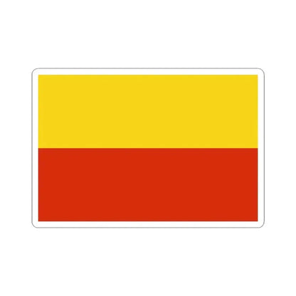 Flag of Prague Czech Republic - STICKER Vinyl Kiss-Cut Decal 3 Inch White - The Sticker Space