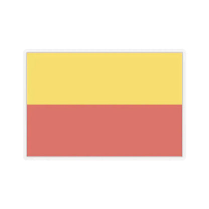 Flag of Prague Czech Republic - STICKER Vinyl Kiss-Cut Decal 4 Inch Transparent - The Sticker Space