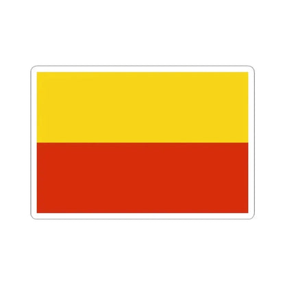 Flag of Prague (Czech Republic) STICKER Vinyl Kiss-Cut Decal 4 Inch White - The Sticker Space