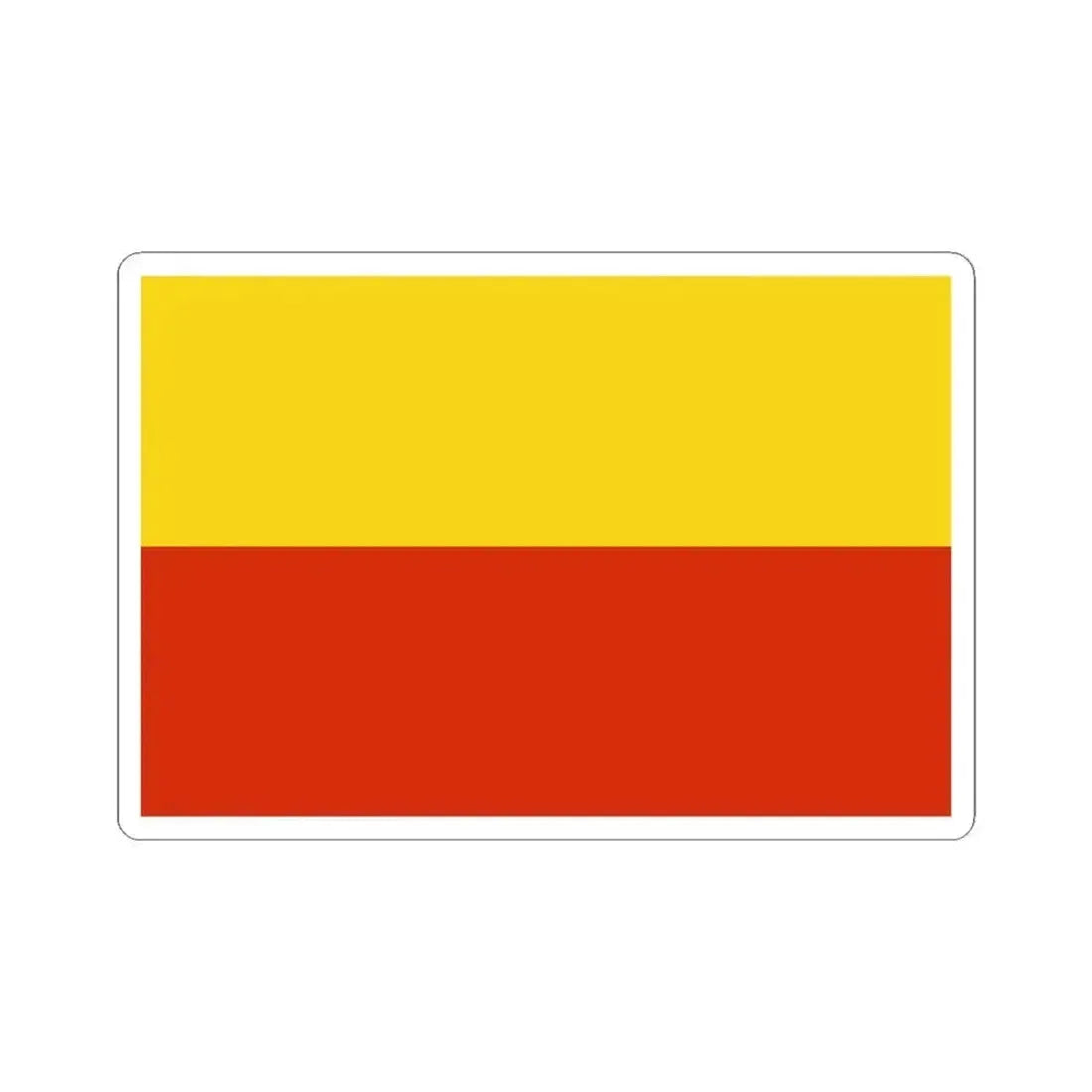 Flag of Prague Czech Republic - STICKER Vinyl Kiss-Cut Decal 4 Inch White - The Sticker Space