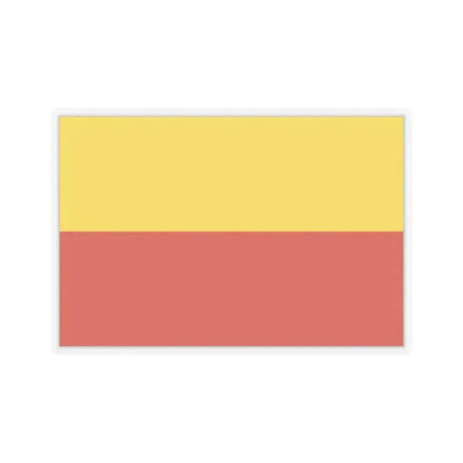 Flag of Prague Czech Republic - STICKER Vinyl Kiss-Cut Decal 6 Inch Transparent - The Sticker Space