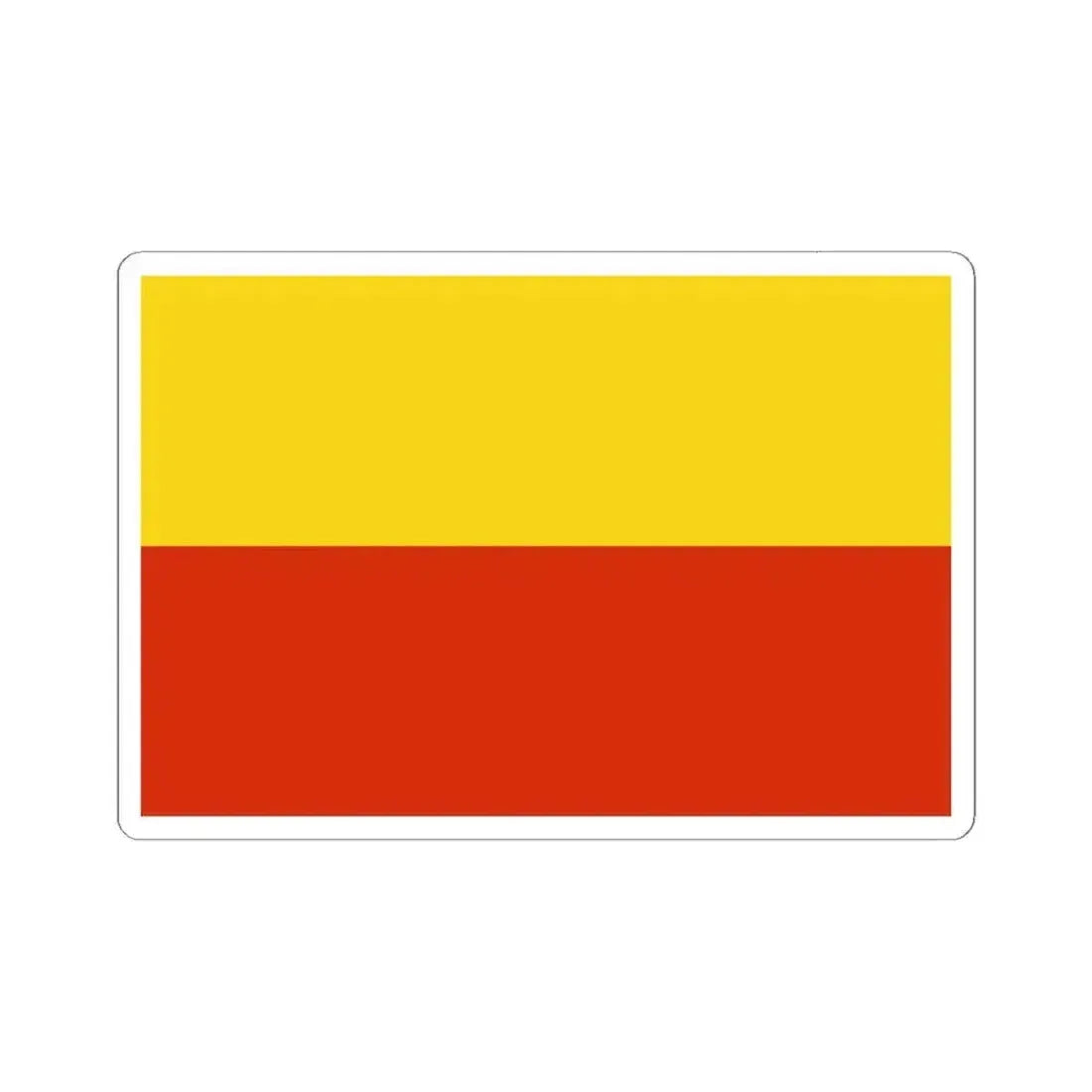 Flag of Prague Czech Republic - STICKER Vinyl Kiss-Cut Decal 6 Inch White - The Sticker Space