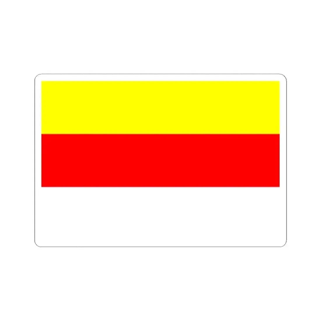 Flag of Prague New City (Czech Republic) STICKER Vinyl Kiss-Cut Decal 2 Inch White - The Sticker Space