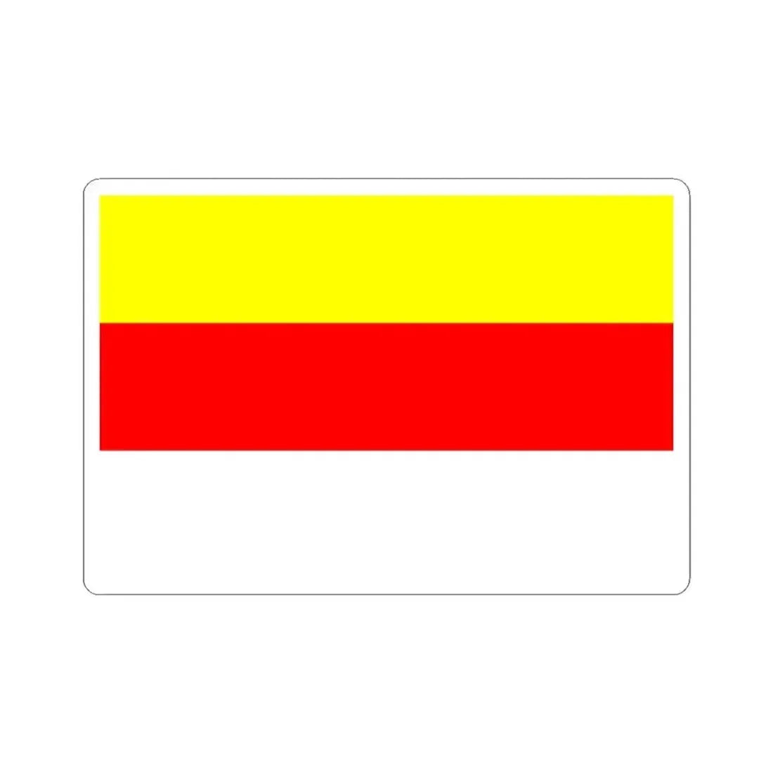 Flag of Prague New City (Czech Republic) STICKER Vinyl Kiss-Cut Decal 3 Inch White - The Sticker Space