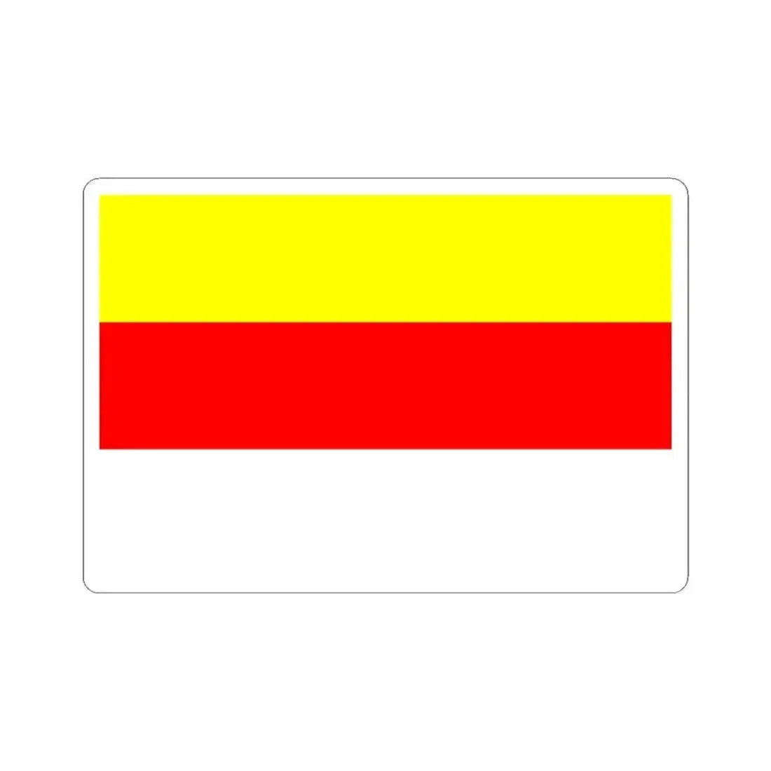 Flag of Prague New City (Czech Republic) STICKER Vinyl Kiss-Cut Decal 4 Inch White - The Sticker Space