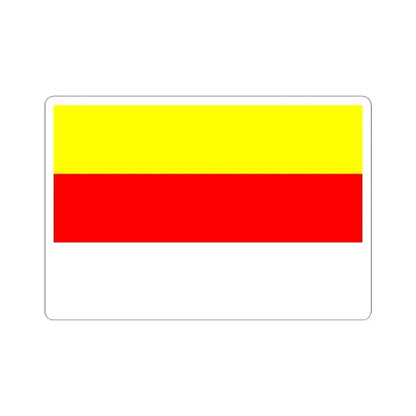 Flag of Prague New City (Czech Republic) STICKER Vinyl Kiss-Cut Decal 4 Inch White - The Sticker Space