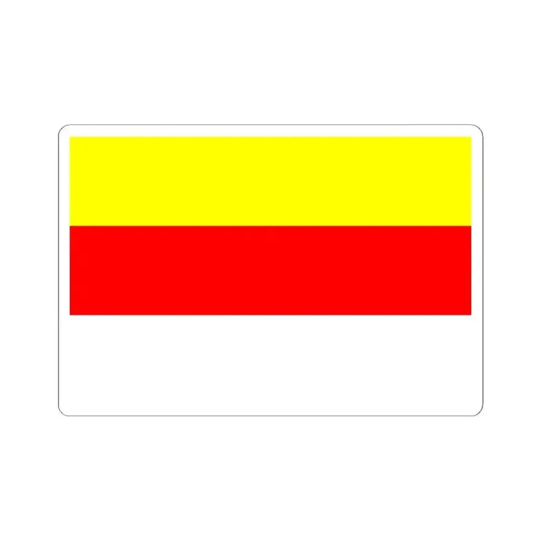 Flag of Prague New City (Czech Republic) STICKER Vinyl Kiss-Cut Decal 6 Inch White - The Sticker Space