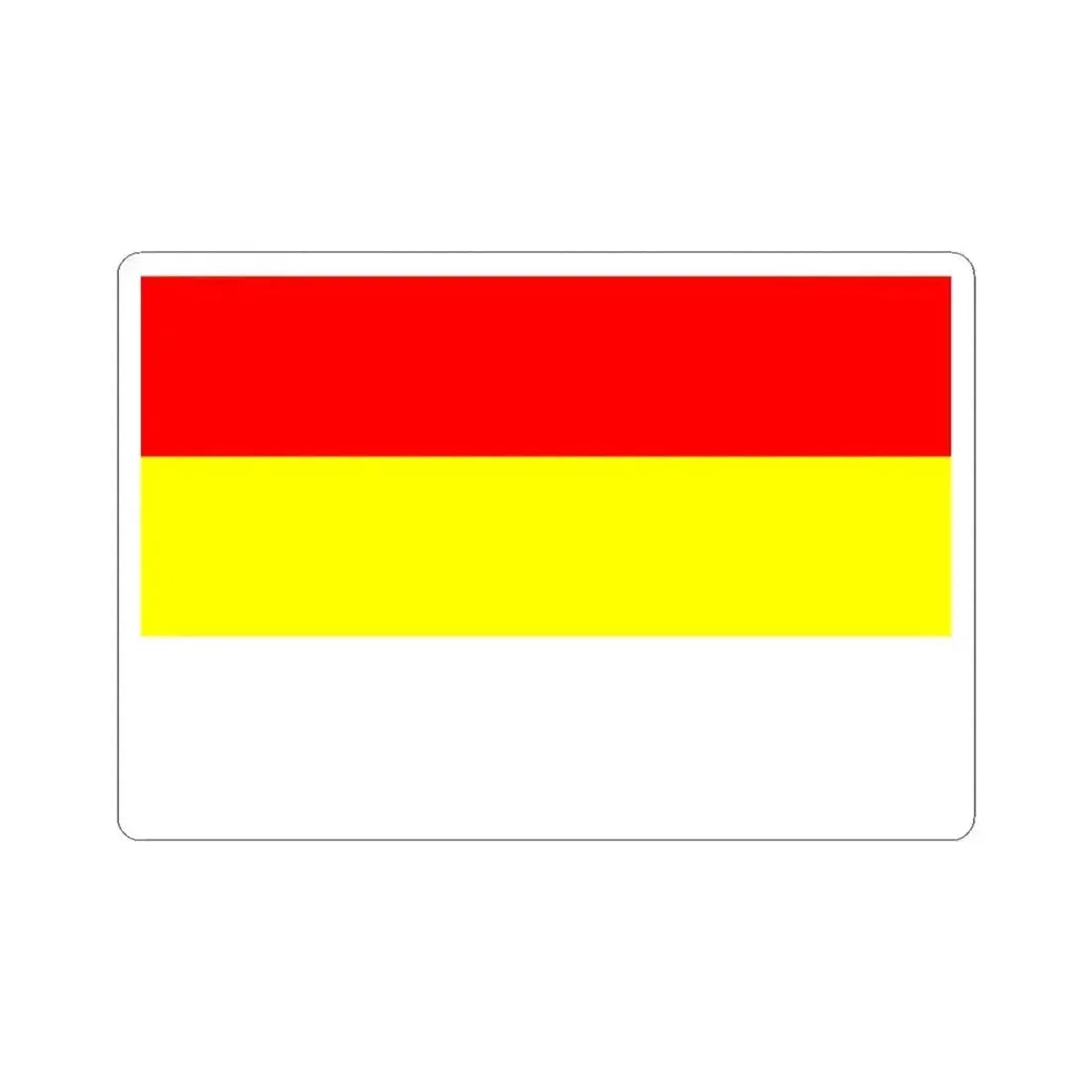 Flag of Prague Old City (Czech Republic) STICKER Vinyl Kiss-Cut Decal 3 Inch White - The Sticker Space