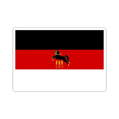 Flag of Praha 20 (Czech Republic) STICKER Vinyl Kiss-Cut Decal 3 Inch White - The Sticker Space