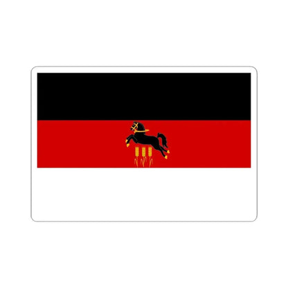 Flag of Praha 20 (Czech Republic) STICKER Vinyl Kiss-Cut Decal 4 Inch White - The Sticker Space