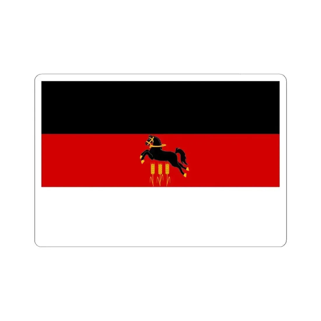 Flag of Praha 20 (Czech Republic) STICKER Vinyl Kiss-Cut Decal 6 Inch White - The Sticker Space