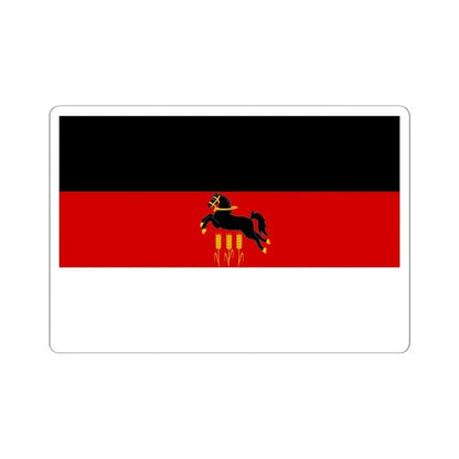 Flag of Praha 20 (Czech Republic) STICKER Vinyl Kiss-Cut Decal 6 Inch White - The Sticker Space