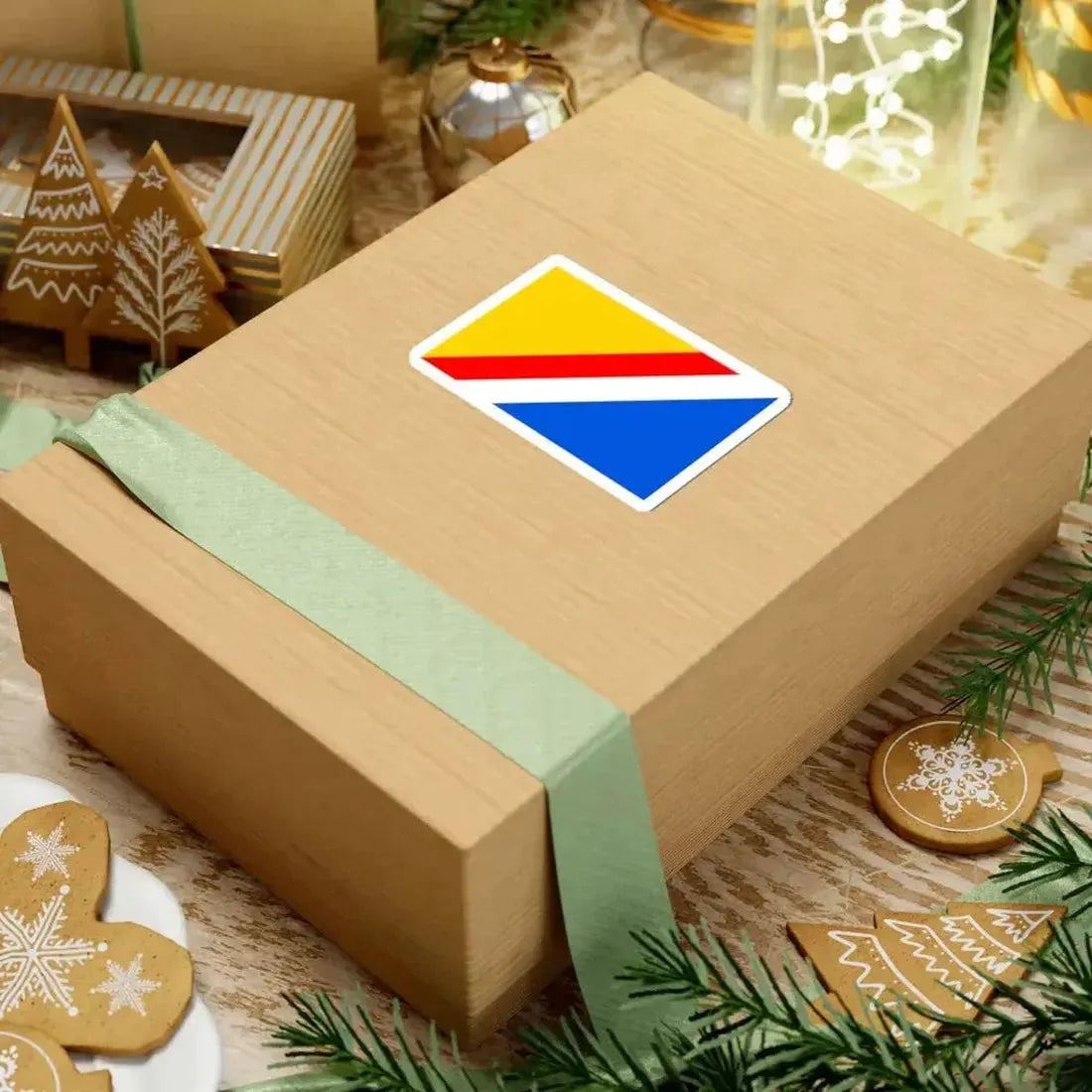 Flag of Praha-Satalice (Czech Republic) STICKER Vinyl Kiss-Cut Decal - The Sticker Space