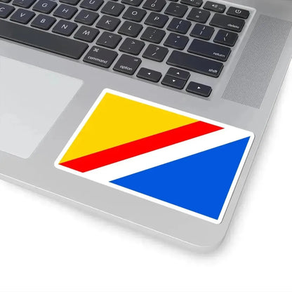 Flag of Praha-Satalice (Czech Republic) STICKER Vinyl Kiss-Cut Decal - The Sticker Space