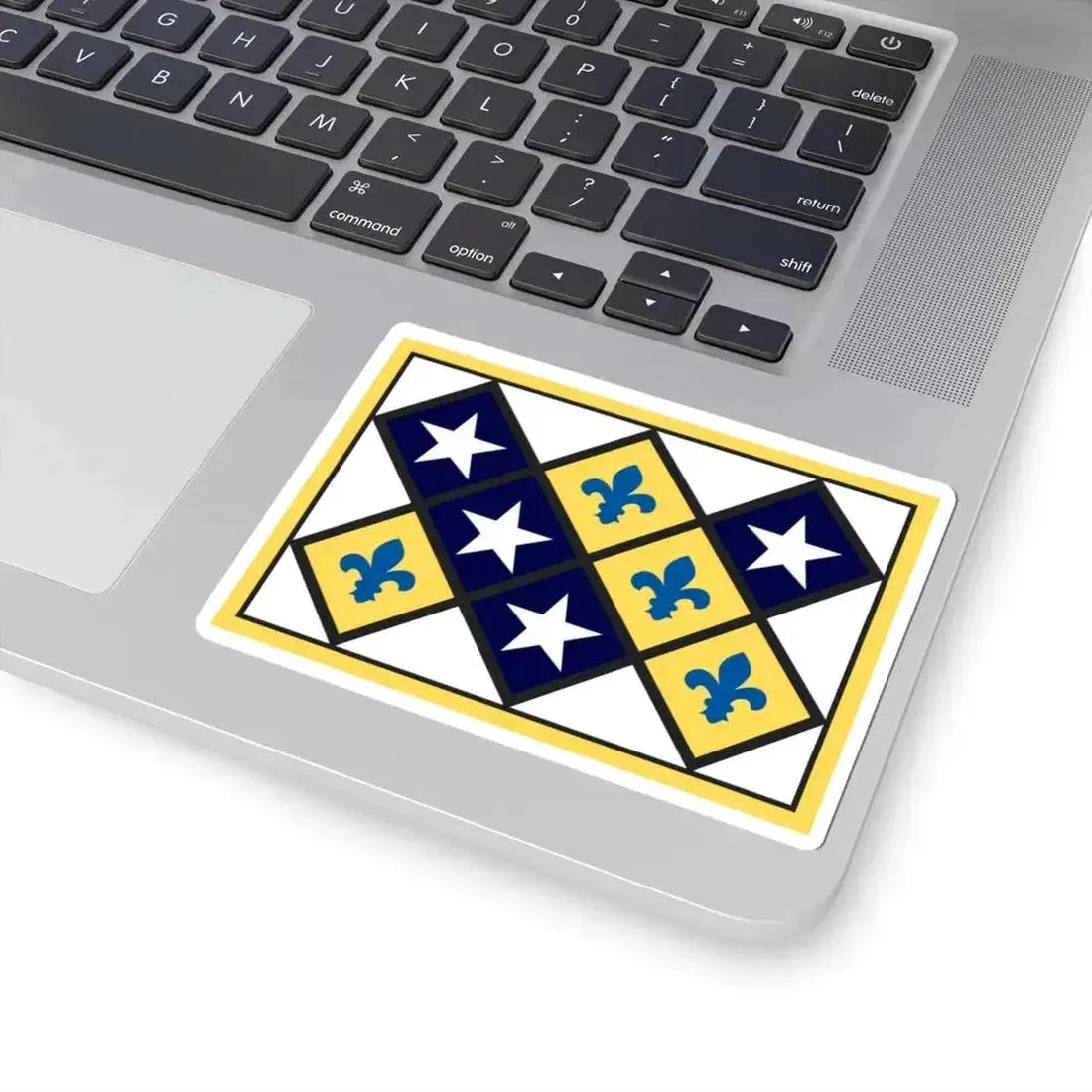 Flag of Prairie du Rocher Illinois (United States) STICKER Vinyl Kiss-Cut Decal - The Sticker Space