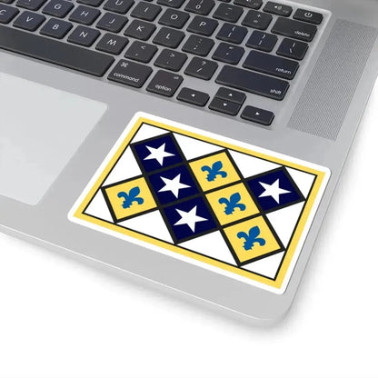 Flag of Prairie du Rocher Illinois (United States) STICKER Vinyl Kiss-Cut Decal - The Sticker Space