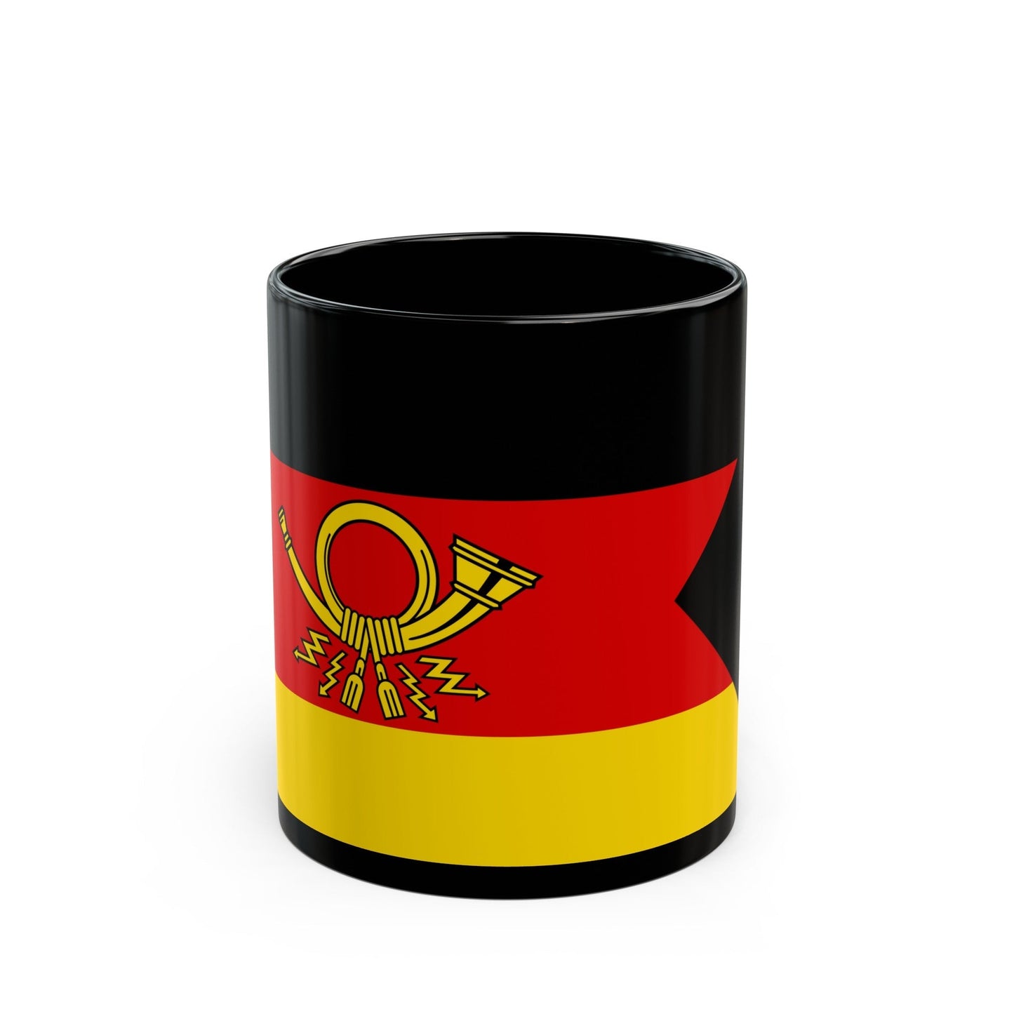 Flag of President of Deutsche Bundespost Germany - Black Coffee Mug-11oz-The Sticker Space